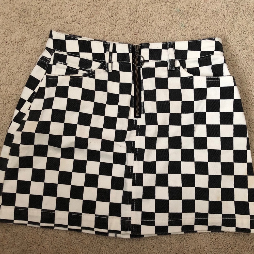 Checkered BDG Mini Skirt